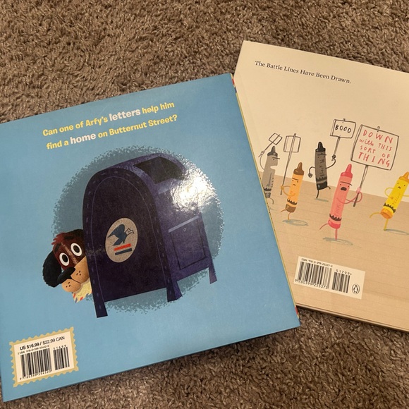 2 book bundle-assorted-good cond -can I be your dog & the day the crayons quit - Picture 2 of 2